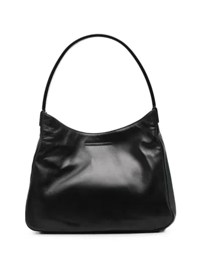 Pre-owned Prada 2000s Leather Tote Bag In Black