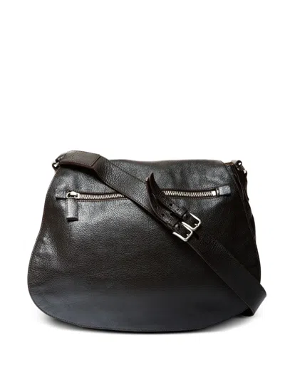 Pre-owned Prada 2000s Logo-plaque Shoulder Bag In Brown