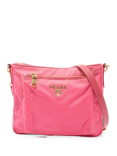 Pre-owned Prada 2000s Logo-detail Cross Body Bag In Pink