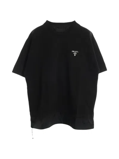 Pre-owned Prada 2000s Logo-print T-shirt In Black