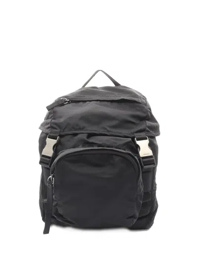 Pre-owned Prada 2000s Montagna Rucksack Backpack In Black