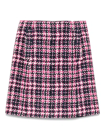 Pre-owned Prada 2000s Pockets Prince Of Wales Skirt