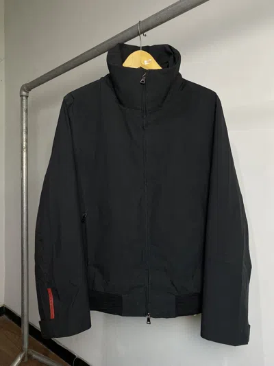 Pre-owned Prada 2000s  Sport Zip Jacket In Black