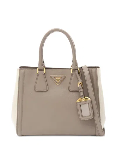 Pre-owned Prada 2000s Saffiano Lux Galleria Shoulder Bag