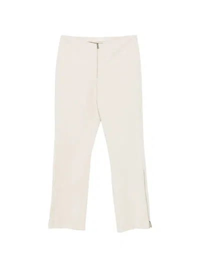 Pre-owned Prada 2000s Straight Trousers In 中性色