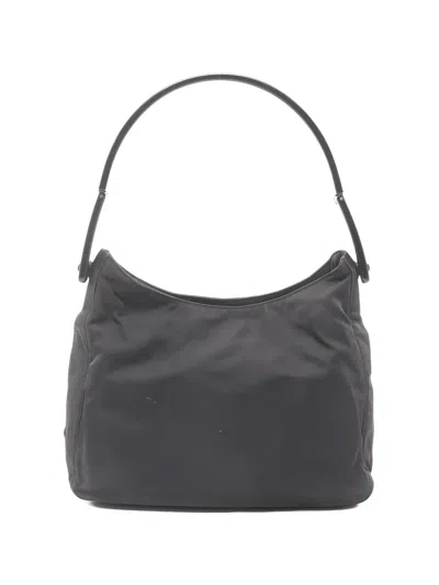 Pre-owned Prada 2000s Strap-detail Shoulder Bag In Black