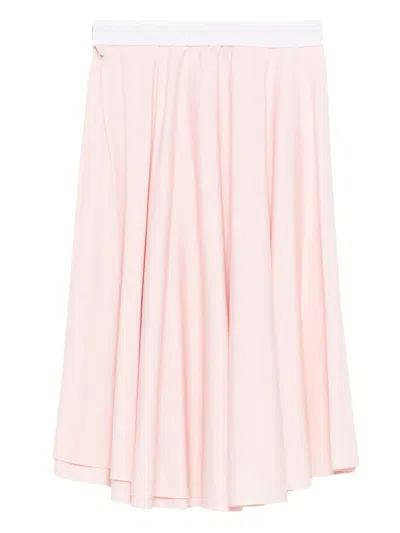 Pre-owned Prada 2000s Stretch-cotton Skirt In Pink