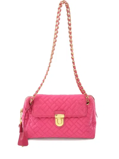 Pre-owned Prada 2000s Tessuto Impuntu Quilted Chain Bag