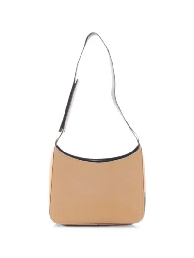Pre-owned Prada 2000s Touch-strap Shoulder Bag In Neutral