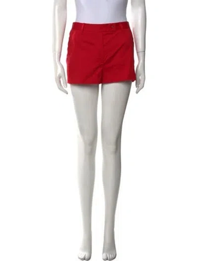 Pre-owned Prada 2001 Mini Shorts In Red