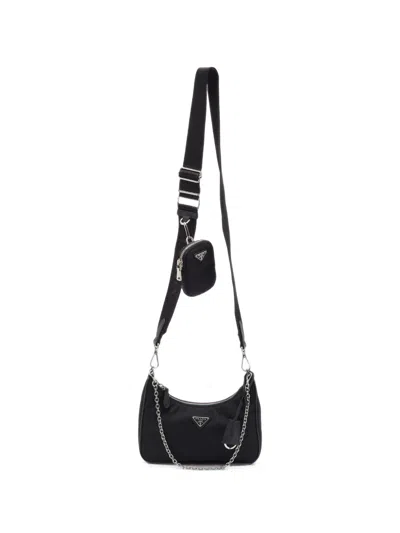 Pre-owned Prada 2005 Re-edition Crossbody Bag In Black