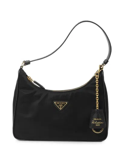 Pre-owned Prada 2005 Re-edition Re-nylon Tote Bag In Black