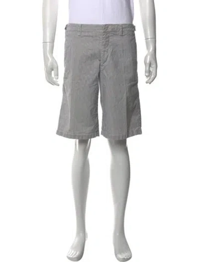 Pre-owned Prada 2006 Flat Front Shorts In Blue