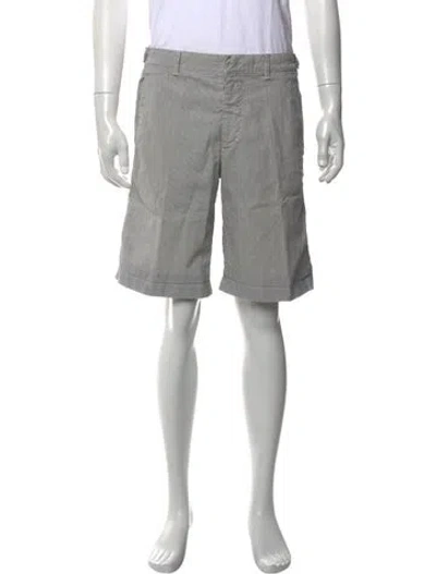 Pre-owned Prada 2006 Flat Front Shorts In Blue