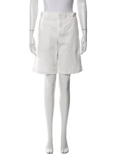 Pre-owned Prada 2007 Denim Shorts In Neutrals