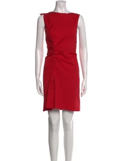 Pre-owned Prada 2007 Long Dress In Red