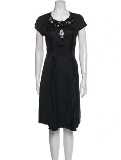Pre-owned Prada 2008 Knee-length Dress In Black