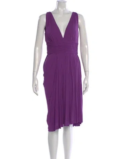 Pre-owned Prada 2008 Knee-length Dress In Purple