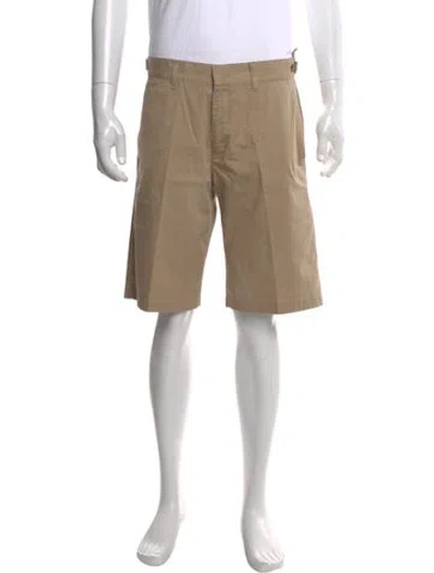 Pre-owned Prada 2009 Flat Front Shorts In Neutral