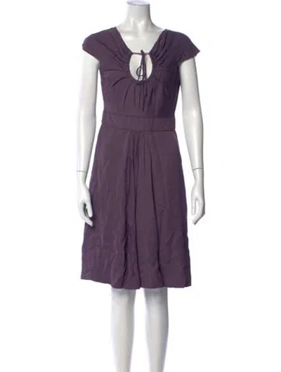 Pre-owned Prada 2009 Knee-length Dress In Purple