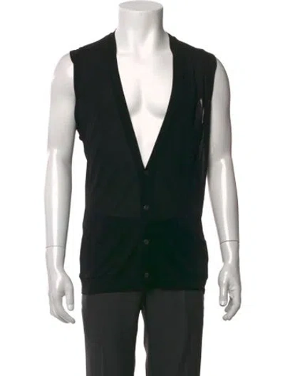 Pre-owned Prada 2009 Sweater Vest In Black