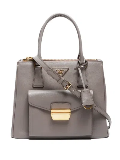 Pre-owned Prada 2010-2020 Galleria Tote Bag In Neutrals