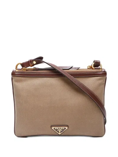 Pre-owned Prada 2010-2020 Logo-jacquard Shoulder Bag