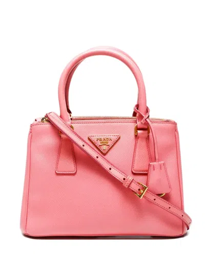Pre-owned Prada 2010-2020 Saffiano Galleria Tote Bag In Pink