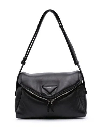 Pre-owned Prada 2010-2022 Nappa Padded Signaux Bag Shoulder Bag