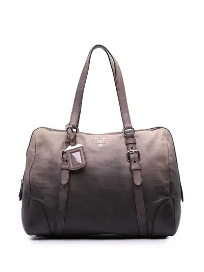 Pre-owned Prada 2010-2024 Glace Calf Sfumato Shoulder Bag