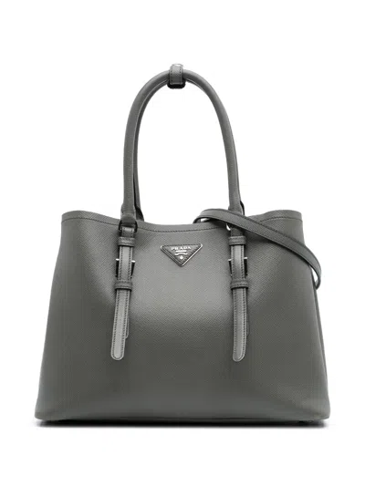 Pre-owned Prada 2010-2024 Medium Saffiano Cuir Double Satchel