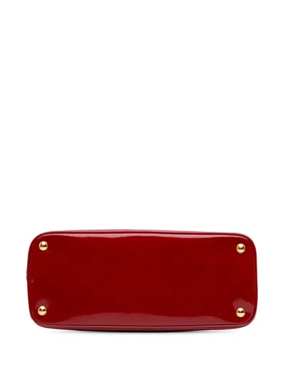 Pre-owned Prada 2010-2024 Medium Saffiano Vernice Promenade Satchel