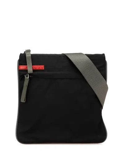 Pre-owned Prada 2010-2024 Tessuto Zip Top Sport Crossbody Bag