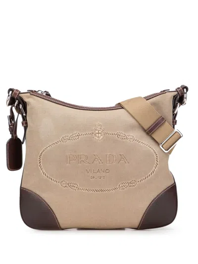 Pre-owned Prada 2010-2025 Canvas Canapa Logo Crossbody Bag