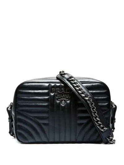 Pre-owned Prada 2010-2025 Diagram Shoulder Bag In Black