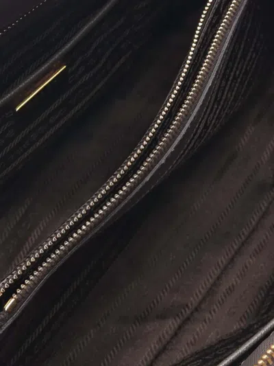 Pre-owned Prada 2010-2025 Large Saffiano Lux Promenade Satchel