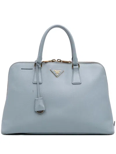 Pre-owned Prada 2010-2025 Large Saffiano Lux Promenade Satchel