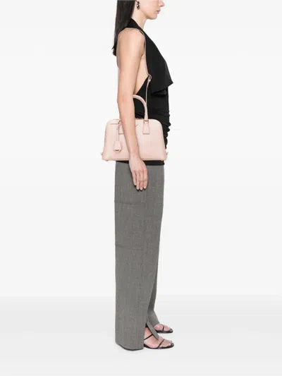 Pre-owned Prada 2010-2025 Medium Saffiano Lux Promenade Satchel In Pink