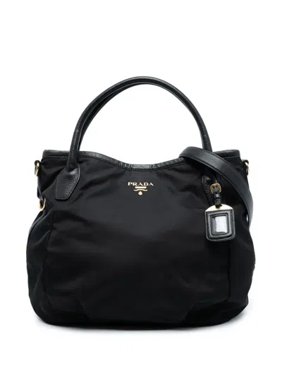 Pre-owned Prada 2010-2025 Tessuto Satchel In Black