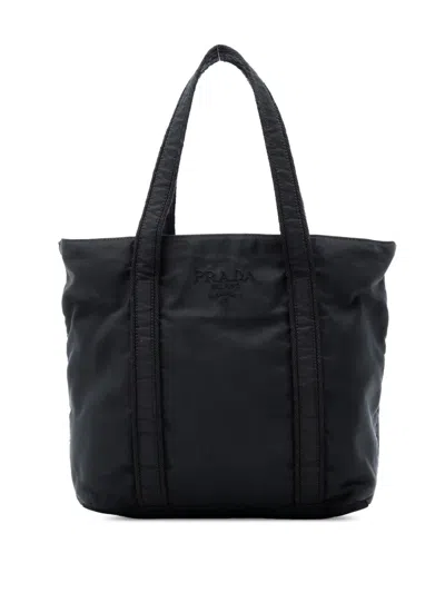 Pre-owned Prada 2010-2025 Tessuto Tote Bag In Black