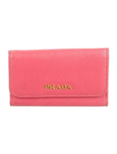 Pre-owned Prada 2010's Continental Wallet In Pink