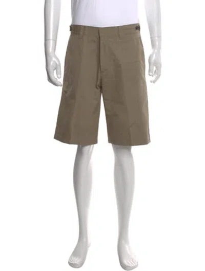 Pre-owned Prada 2010 Flat Front Shorts In Gray
