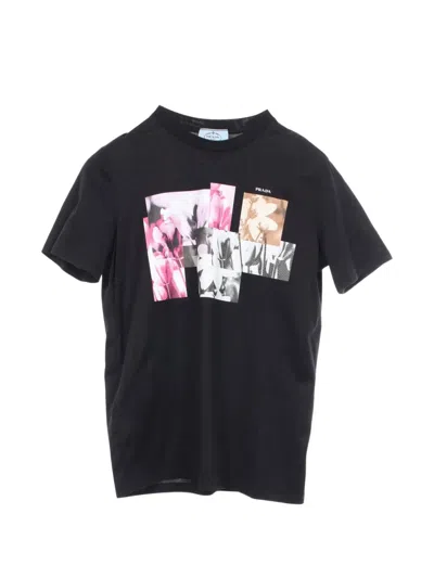 Pre-owned Prada 2010 Graphic-print T-shirt In Black