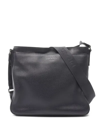 Pre-owned Prada 2010's Leather Cross Body Bag In Blue