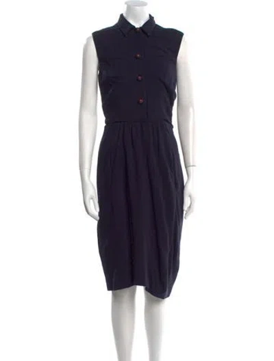 Pre-owned Prada 2010's Midi Length Dress In Blue