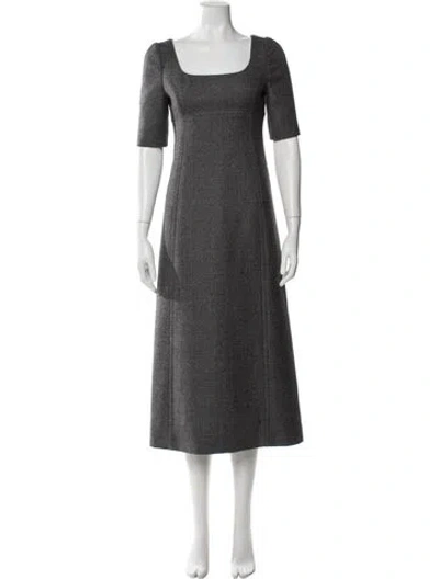 Pre-owned Prada 2010's Midi Length Dress W/ Tags In Gray