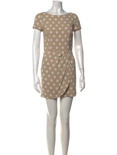 Pre-owned Prada 2010's Mini Dress In Neutrals