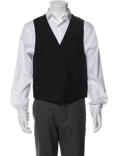 Pre-owned Prada 2010's Mohair Suit Vest In Black
