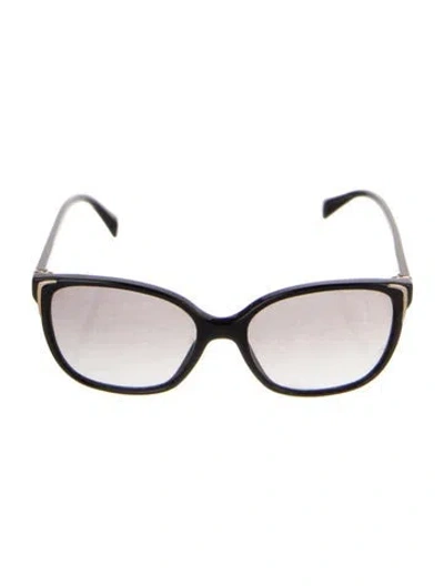 Pre-owned Prada 2010 Oversize Sunglasses In Black