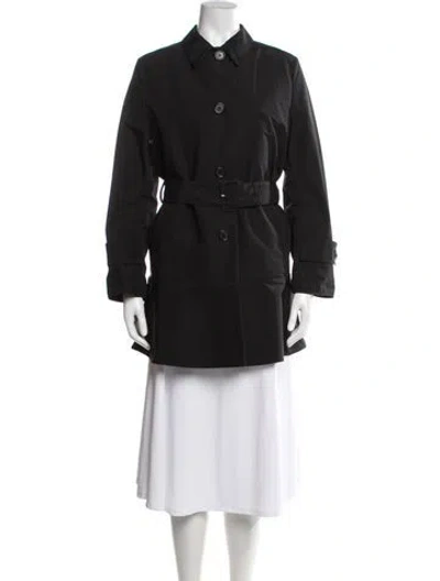 Pre-owned Prada 2010's Trench Coat In Black